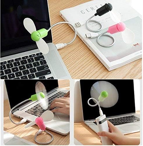 VNDEFUL Mini Snake-Like Fan, Silent Soft Leaf Fan, Laptop USB Fan,Practical Summer Choice.