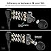 UiiSii T8 in-Ear Earbuds Headphones Dual Dynamic Drivers Earphones with Mic Strong Bass and Noise Reduction Volume Control Headset for Smartphones Computer PC Tablet