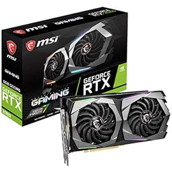 MSI Gaming GeForce RTX 2060 6GB GDRR6 192-bit HDMI/DP Ray Tracing Turing Architecture VR Ready Graphics Card (RTX 2060 GAMING 6G)