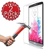 (2 Pack) LG G Stylo Screen Protector, KAMII [Tempered Glass] 0.2mm Ballistic Glass LG LS770 Glass Screen Protector and Protective Case [Lifetime Warranty] (Clear Glass (2 Pack))