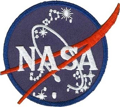 NASA Official Circle Logo Iron-On Patch [3" - B...