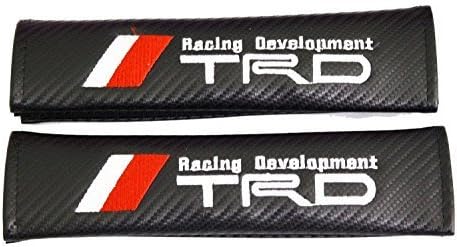 New Carbon Fiber Car Seat Belt Covers Shoulder Pads Pair for Select Brands (TRD)