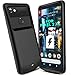 NEWDERY Google Pixel 2 XL Battery Case 5200mAh, Portable Extended Charger Case, Built-in TPU and PC Charging Power Case Compatible Google Pixel 2 XL - Type-C Port (Black 6 Inches)