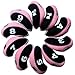 Andux Number Print Golf Iron Club Head Covers with Transparent Window 10pcs/Set