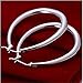 Cy trendy Fine Jewelry Earrings 925 Sterling Silver Plating Fashion Classic Big Hoop Drop Dangle Earrings