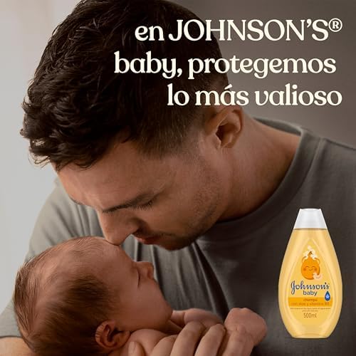 Johnson's baby classic shampoo, cabelos macios, com brilho e hidratados - 500 ml