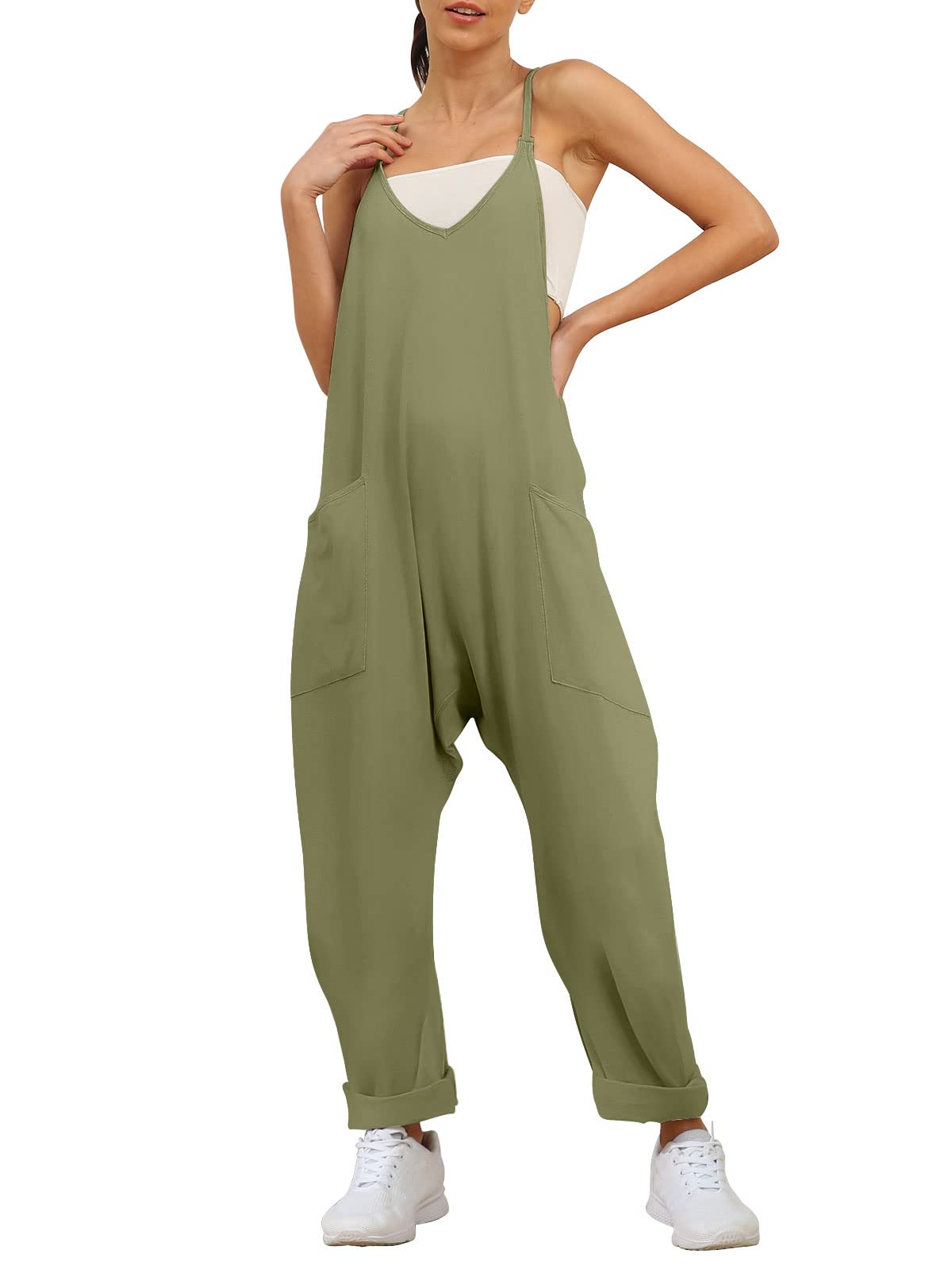 AUTOMET Womens Jumpsuits Vacation Outfits 2024 Casual Fashion