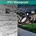 JSOT Solar Spot Lights, Outdoor 18 LED Landscape Lamps Super Bright Spotlight Waterproof Flood Lamp with Motion Sensor for Deck Yard Garden Garage Driveway (White Light)