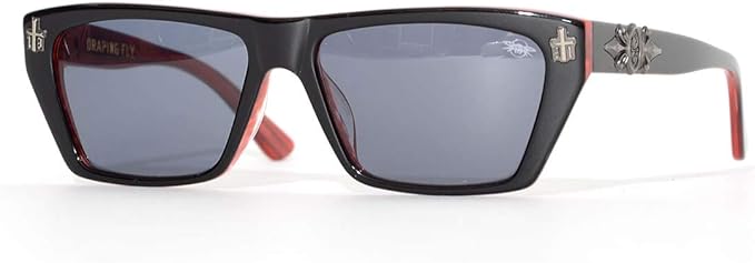 Amazon Black Flys ブラックフライ サングラス Uvカット スモークレンズ Draping Fly Draping Fly S Blk Red Horn Smk サングラス 通販