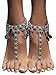 Bienvenu Boho coin sandals Anklet Bracelet, Bohemian Tassel Barefoot Sandals Chain Jewelry Belly Dance Anklet