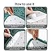 Rug Gripper, ELOSIS 16pcs Anti Curling Area Rug Tape for Hardwood Floor, Tile Floors, Outdoor Rugs, Carpets, White