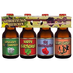 Geburtstags Bier im Happy Birthday 4er Träger Teil 2