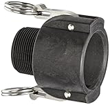 Banjo 150B Polypropylene Cam & Groove Fitting, 1-1/2" Female Coupler x NPT Male
