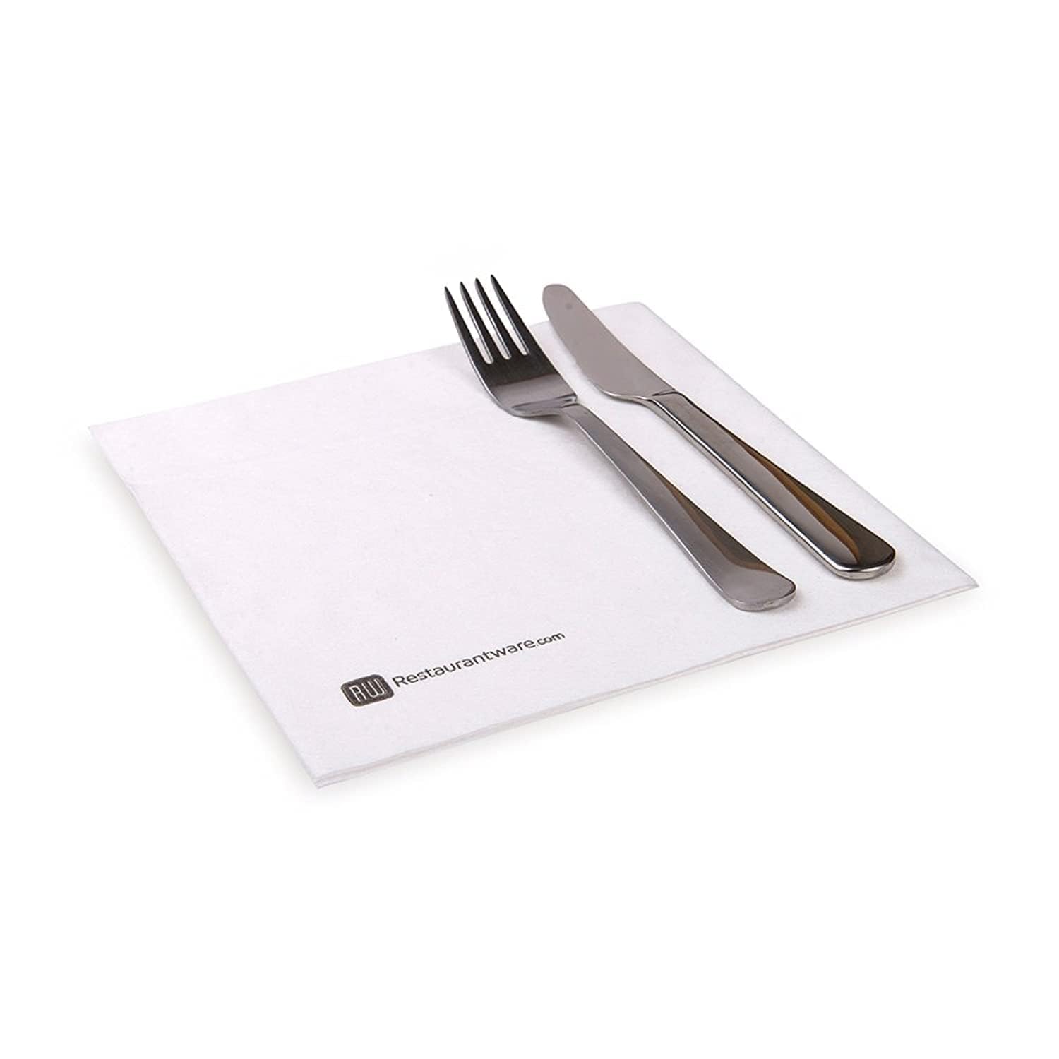 Paper Napkins, Dinner Napkins - Pure White - Soft & Durable - 16" x 16" - Disposable - Luxenap Super Lux - 600ct Box - Restaurantware