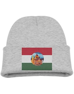 Flag Of Hungary Kid's Hats Winter Funny Soft Knit Beanie Cap children Unisex