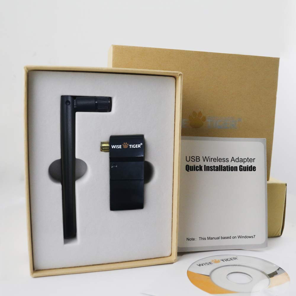 WiFi Adapter AC600Mbps Dual Band Wireless USB Adapter 2.4GHz/5.8GHz WiFi Dongle Long Ranger External Antenna Support Windows 10/8/7/Xp/Vista Mac OS X 10.6-10.13 - Fast Install,Only 3 Minutes