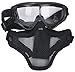 Coxeer Airsoft Mask Tactical Half Face Mask Steel Mesh Mask and Goggles Set