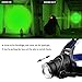 GaiGaiMall Green LED Headlamp Waterproof Head Torch Light with Zoomable and 3 Mode Best for Hunting, Outdoor Activities, Climbing, Astronomy