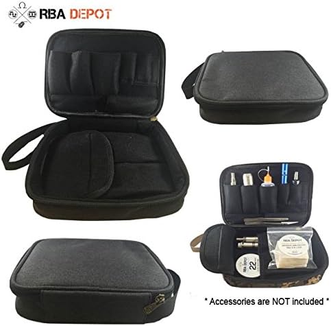 Full Size Dark Grey Ultimate Multiple Zipper Storage Design Carrying Case for Kanthal Wire, E-Liquid, Vapes, Vape Mods [CASE ONLY]