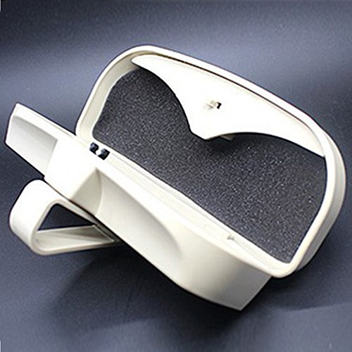 Glasses Holder for Car Sun Visor,Universal Car Sunglasses Eyeglasses Case Storage Box Organizer(gray)