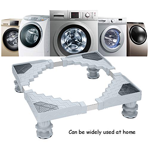 Trolley Pedestal for Washing Machine, Appliance for Tumble Dryers, Cookers, Fridges, Freezers,4(Fixed-Foot)