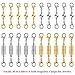 Paxcoo 20Pcs Magnetic Clasps for Jewelry, Magnetic Necklace Extender Clasps and Closures for Bracelet and Jewelry Making Supplies
