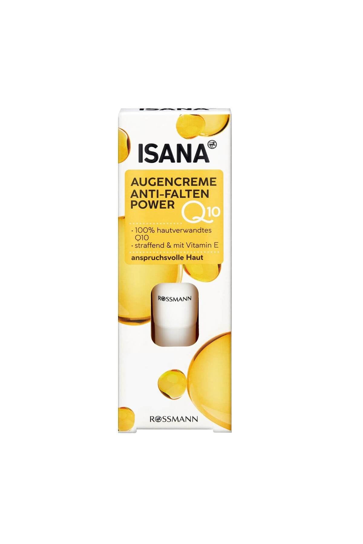 Isana Q10 Eye Cream 15 ML for Sophisticated Skin,Q10 & Corneosticker DS,Reduced the Depth of Wrinkles Aqua,Glycerol,Ethylhexyl Isononanoate,Methyl Glucose Sesquistearate,Glycine Soy Oil,Pantheno