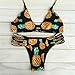 HOT Sale!High Neck Halter Bikini Set,Canserin Brazilian Pineapple Backless Swimwear