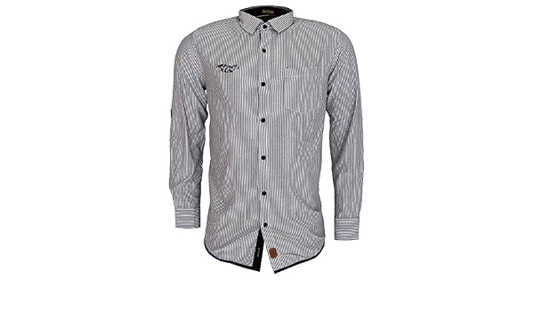 Vermonti Milan - Camisa casual - Rayas - Clásico - para hombre blanco  blanco/negro Medium: Amazon.es: Ropa