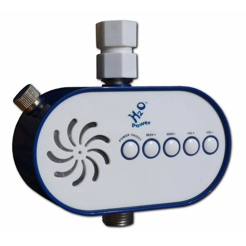 H2O H2O-100 Power Water Pressure Powered Shower Radio
