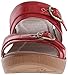 Dansko Women's Jessie Wedge Sandal, Red Full Grain, 39 EU/8.5-9 M US