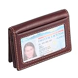 IDEAWIN Bifold RFID Blocking Card Wallet Card Holder ID Window Front Pocket Wallet