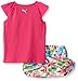 PUMA Little Girls' Toddler Tee and Skort Set, Pink Glo, 4T