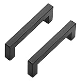 Ravinte 30 Pack Black Cabinet Pulls 4 Inch Square