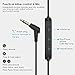UiiSii T8 in-Ear Earbuds Headphones Dual Dynamic Drivers Earphones with Mic Strong Bass and Noise Reduction Volume Control Headset for Smartphones Computer PC Tablet