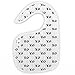 Fawn Hill Co Muslin Cotton Baby Bibs - Black and White - 3 Pack