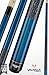 Valhalla by Viking 2 Piece Pool Cue Stick With Irish Linen Wrap VA113 (20oz, Blue)