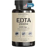 VINATURA EDTA Capsules - 1500mg per serv, Liver Support - Edta Calcium Disodium, Kale Extract - 90 Capsules 45 Servings
