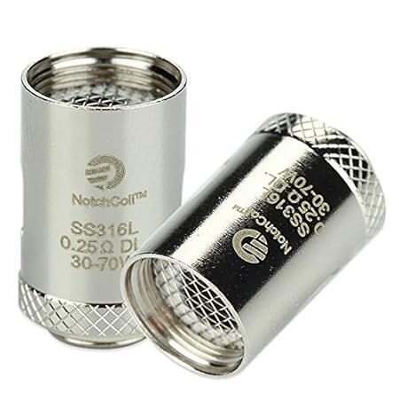 Joyetech Notch Coil DL Verdampferköpfe SS316 0,25 Ohm Edelstahl Verdampfer Kopf Atomizer Head 5-er Packung