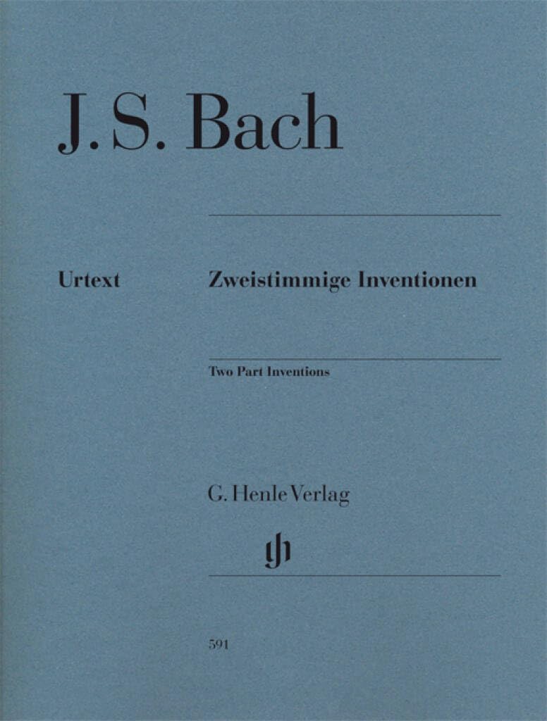 Two Part Inventions - Johann Sebastian Bach - Piano - sheet music - G. Henle Verlag - HN 591