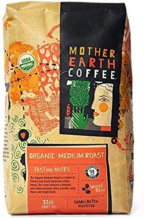 Whole Bean Organic Coffee Beans - Mother Earth Coffee - Medium Roast - 907 g (32 oz.)