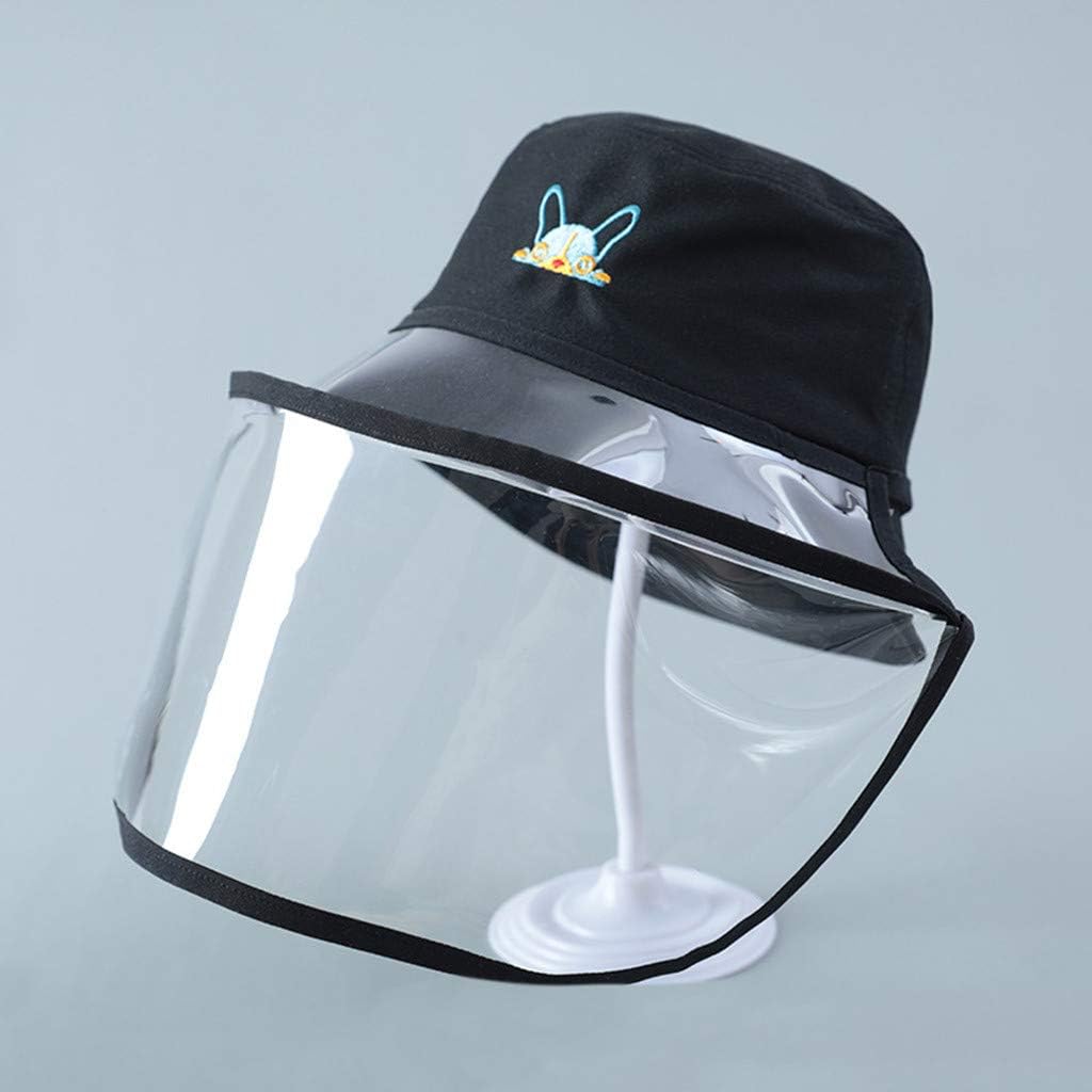 Karooch Protective Hat Dustproof Cover Kids Boys Girls Fisherman Removable Cap Hat Dustproof Cover Safety Cover, Anti Dust,Pollution,Anti-Spitting Isolation(BK48)