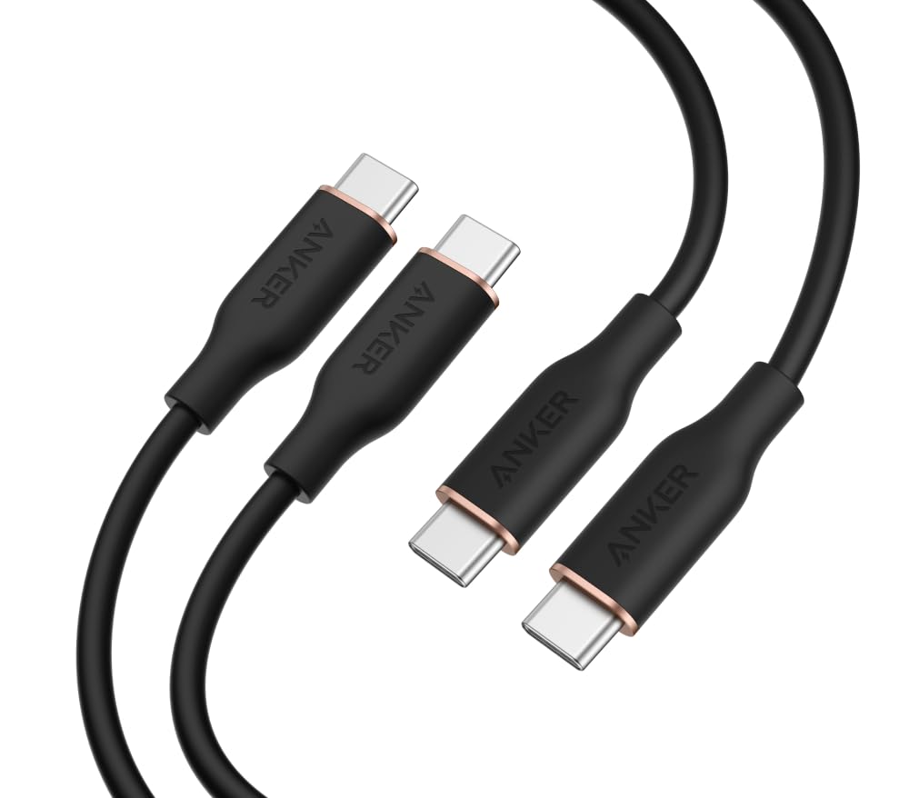 Anker B8552012 PowerLine III Flow USB-C & USB-C ケーブル 0.9m 2本セット ブラック アンカーの商品画像