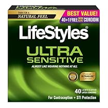 LifeStyles Ultra Sensitive Condoms, 40ct