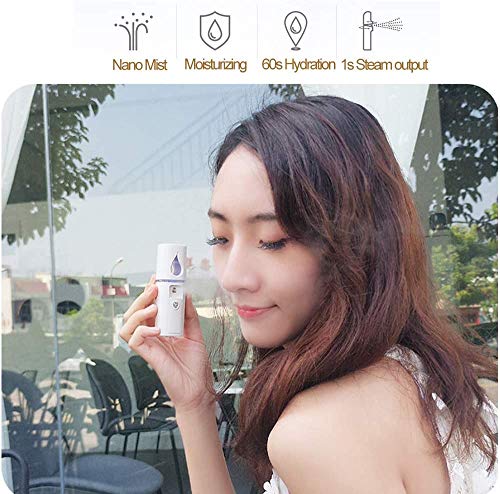 Beauty Nymph Mini Nano Facial Sprayer Skin Moisturizing Tool Face Mist Handy Sprayer Cool Steamer for Face
