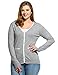 Meaneor Women Plus Size V-Neck Button Down Long Sleeve Soft Knit Cardigan Sweater(L-4XL)
