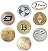 HODL's Cryptocurrency Gift Set Gold & Silver Metal Crypto Coins - Bitcoin Ethereum Litecoin Ripple Monero Dash Zcash (BTC ETH LTC XRP ZEC XMR DASH) [Pack of 7 Coins]