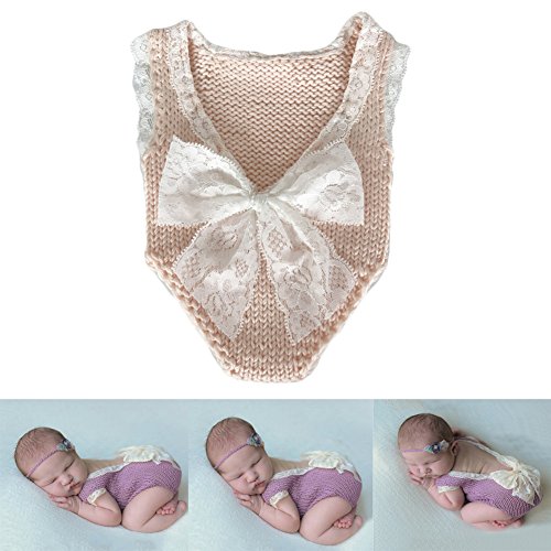 Baby Photography Props Girl Photo Shoot Outfits Newborn Crochet Costume Infant Knitted Clothes Rompers