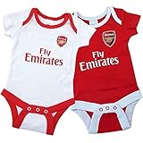 Arsenal FC Authentic EPL Baby Onesies 2 Pack 15/16 (3-6 months)
