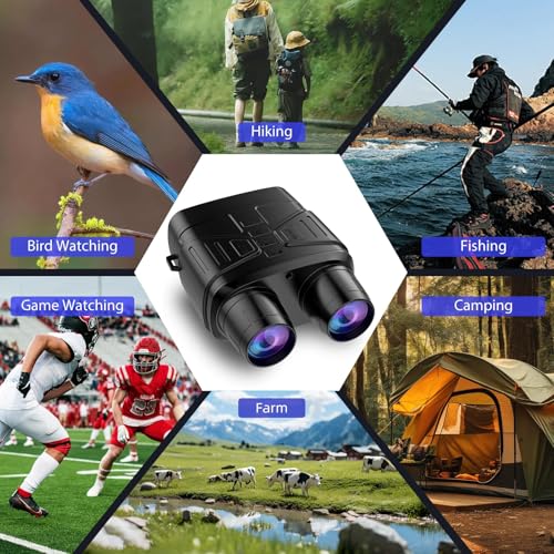 LBOYLOVE® Night Vision Goggles, 4K Digital Infrared Night Vision Binoculars for Adults, Day and Night, with 4K Video, 36MP Photo, 3" HD Screen & 32GB TF Card, Suitable for Hunting, Camping & Security